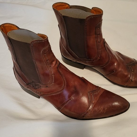 Men's Gorgeous Handmade Italian Boots Size 40 - Picture 1 of 6